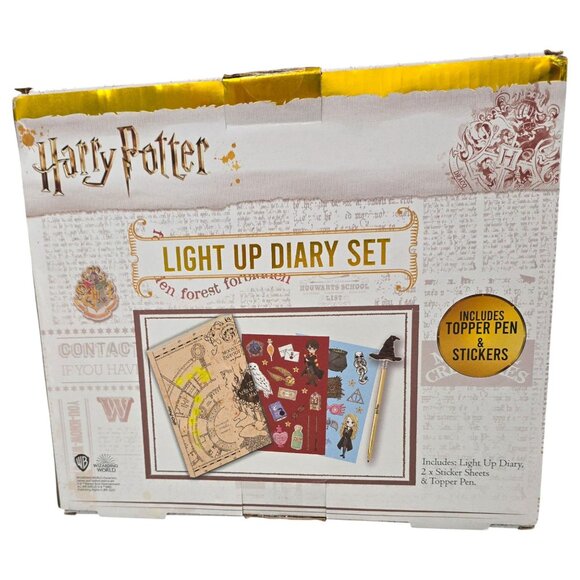 Harry Potter Wizarding World Light-Up Diary Set With Stickers & Topper Pen - Picture 2 of 10